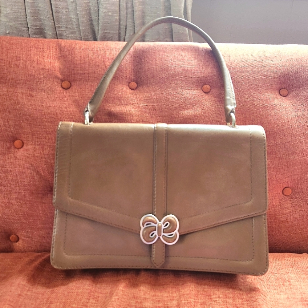 Radley London Brown 2011 Autumn Winter  Shoulder Bag with Pink Jacquard Linining